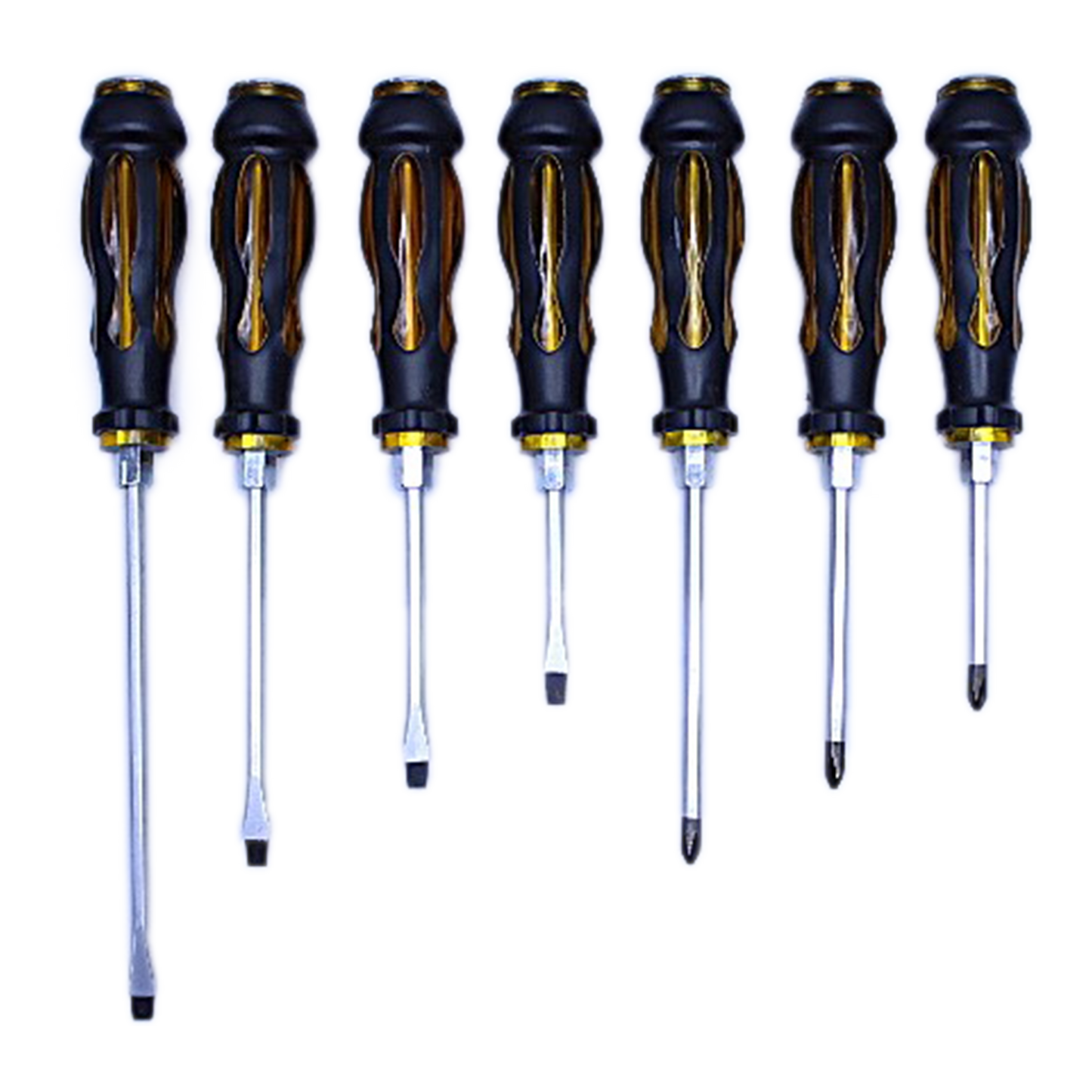 AIYI Clear/All Steel 7pce Screwdriver Set